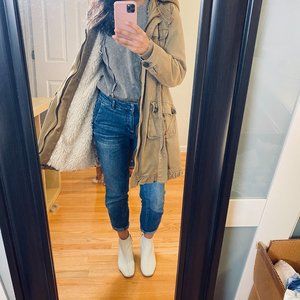 Cozy Military Coat with Removable Fleece Lining 2